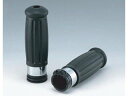 キジマ(Kijima) バイクパーツ グリップ レトロ スロットルパイプ付 137mm 42mm 非貫通タイプ 1インチハンドル 汎用 HD-0(2)