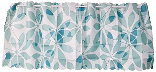 Arie(アーリエ) カフェカーテン ブルー 145×75cm 透けにくく水を弾く 撥水カフェ リプリー