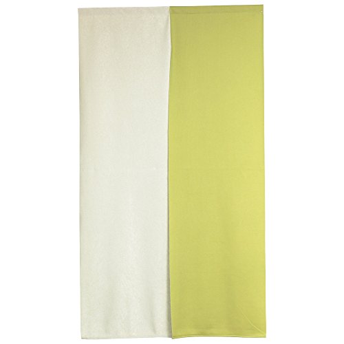 Arie(アーリエ) 国産のれん 防炎ツートン 85×150cm グリーン