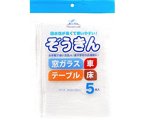 パッケージ個数:1・※事業者向け商品です※・入数 1袋(5枚入)・窓ガラス、車、テーブル、床など、お手軽で使い方色々！家や学校のお掃除に！5枚入りなので使い場所を分けて使用できます・商品サイズ：幅／180mm、奥行／30mm、高さ／260m...