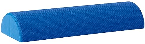 半丸型 ショートタイプ FES-1000ブルー/-/FES-1000・パッケージ個数:1・サイズ(約):45×7.5×14.5cm・重量:約160g・素材:EVA従来のフォームローラーの剛性を高めた、よりハードで耐久性の高いタイプです。変形しにくく、耐久性が高いので長期にわたって繰り返し使用する施設等でのご使用にも最適。 自宅で簡単に背中をストレッチできるフィットネス器具。 ローラーの上に寝転ぶと肩や背中、腰が心地よくストレッチできリラックスできます。 バランスがとりやすく高齢者にもおすすめの半丸タイプ。