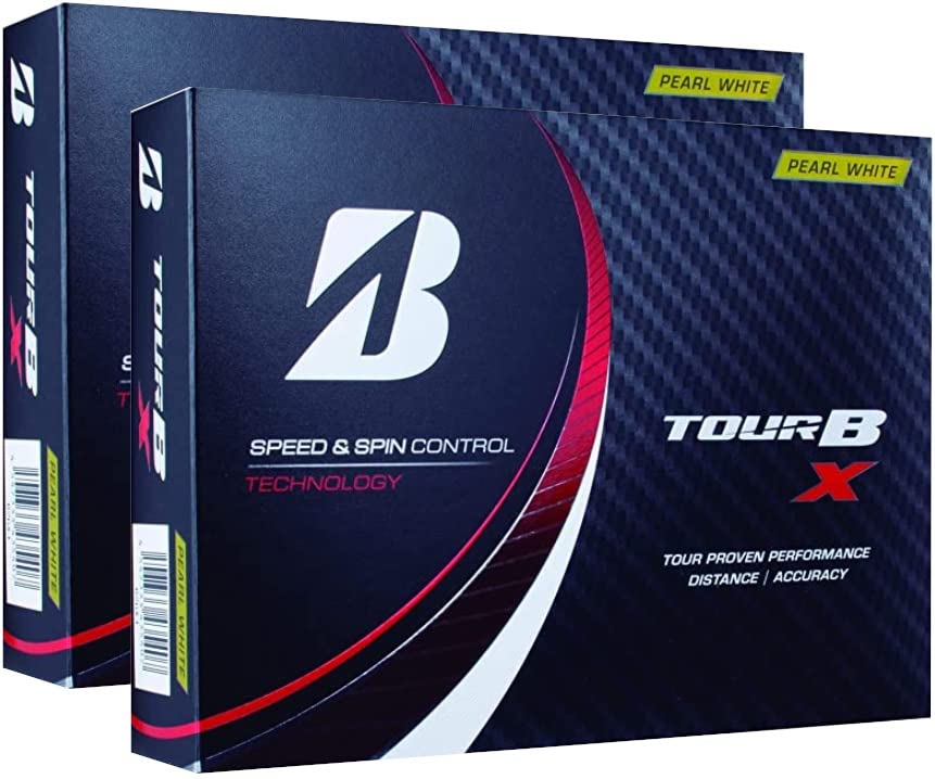 2ダース BRIDGESTONE(ブリヂストン)ゴルフボール TOUR ツアー B X 2022年モデル 12球入 (X_パールホワイト_2ダー
