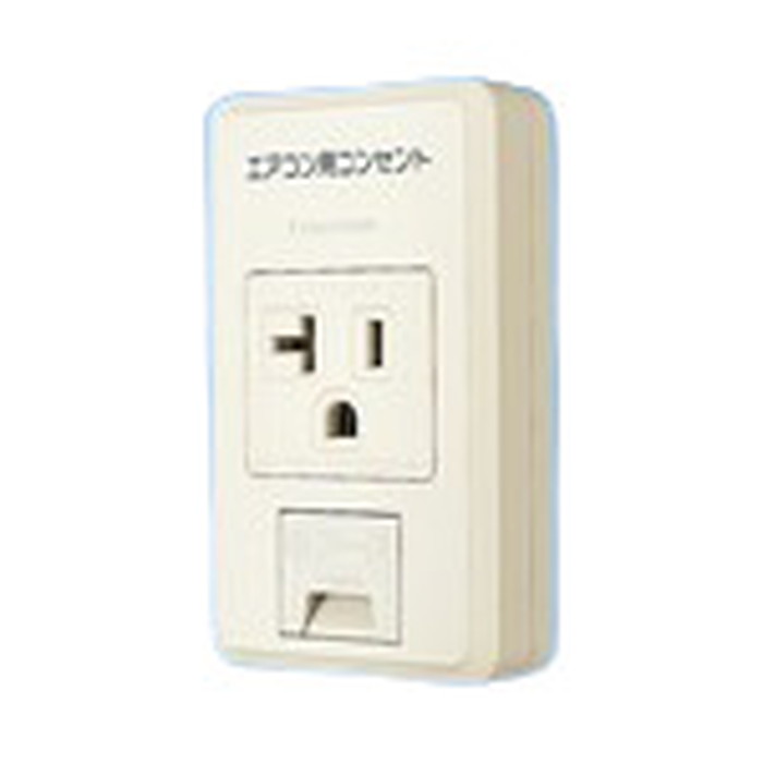 Rakuten - WKS28601 パナソニック リファインシリーズ エアコン用コンセント表示 15A・20A兼用露出アースターミナル付接地 コンセント 125V フル端子