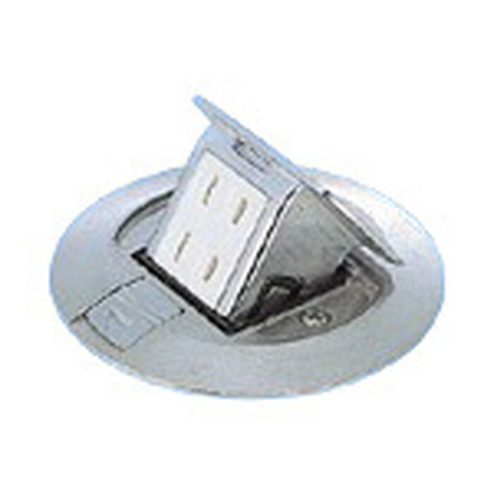 DU51401PV パナソニック アップコン扉付ダブルコンセント 送り端子付 電線管工事用 はさみ込み ねじ止め固定 アウトレットボックス カバー付 丸形 シルバー