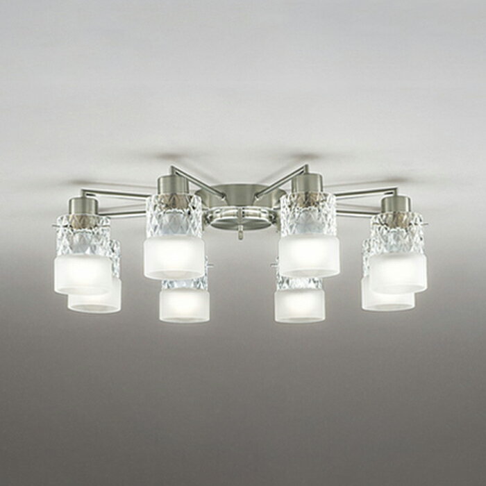 OC257173BR オーデリック シャンデリア 8灯 ～14畳用 電球色～昼光色 Bluetooth調光・調色可能 引掛シーリングタイプ