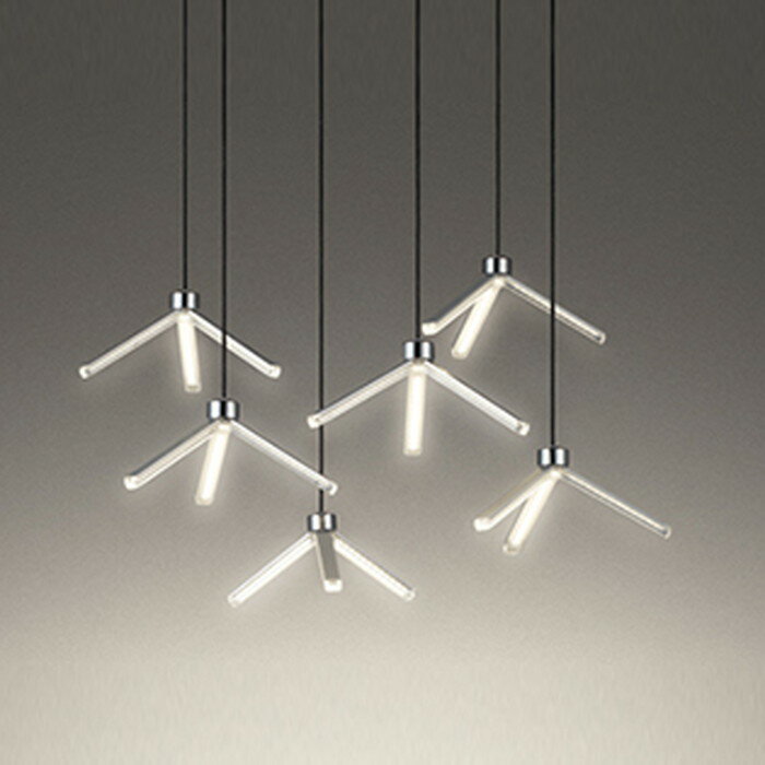 OC257109LR オーデリック シャンデリア ～8畳用 電球色 引掛シーリングタイプ