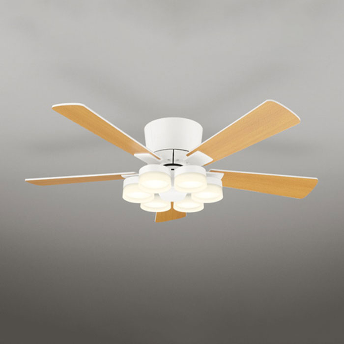 Rakuten - WF441PR オーデリック シーリングファン リモコン付 〜10畳用 電球色 昼白色 調光・光色切替可能 引掛シーリングタイプ