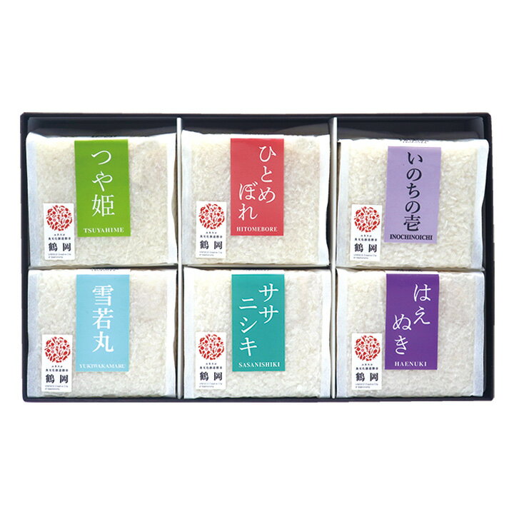 「山形県産 庄内米食べ比べセット」特別栽培米 令和4年(2022)産 庄内平野 白米 精米 庄内米 つや姫 雪若丸 はえぬき ササニシキ ひとめぼれ いのちの壱　各300g(2合)　殿やのサムネイル