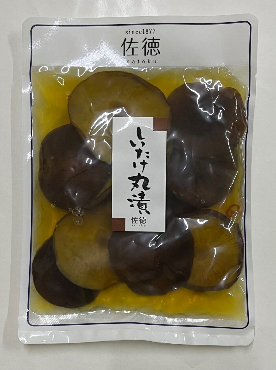 佐徳 「 しいたけ 丸漬 」【100g/ 醤油漬 】 漬け物 漬物 つけもの お漬物 しょうゆ漬 椎茸 シイタケ きのこ キノコ 山形 庄内 鶴岡 さとく お土産 特産品 名産品 お取り寄せ
