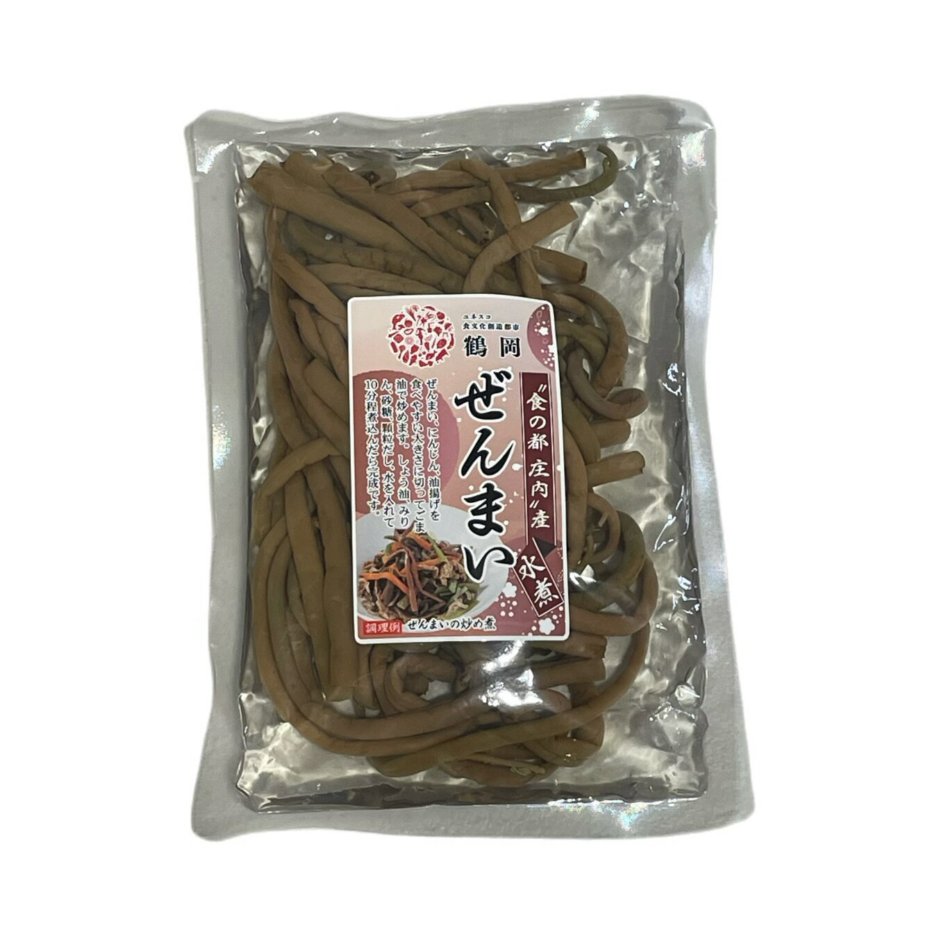 商品内容 名　　　称 山菜水煮 製 造 者 有限会社　やまぜん食品 内 容 量 200g 原料原産名 国産（山形県産） 原 材 料 ぜんまい/pH調整剤（クエン酸）、乳酸カルシウム 保 存 方 法 高温多湿を避け、直射日光の当たらない場所で保存してください 賞 味 期 限 約5ケ月 お届け方法 この商品は「通常便」でのお届けとなります ■使用上の注意 開封後は、お早目にお召し上がり下さい。ユネスコ食文化創造都市に認定された、国産ぜんまいを使用した水煮です。食べやすい大きさに切って炒め物として召し上がって頂くのがおススメです！ 【やまぜん食品の特徴】 山菜の“味”を大きく左右するのが水であり、やまぜんはその“水”にとことんこだわっています。月山の山の栄養分、自然の恵みを十二分に吸収している月山山渓の自然水を使用。ミネラルをたくさん含んだマイナスイオン水を、やまぜんでは仕込みから製造・製品に至るまで全ての工程においてふんだんに使用しています。 やまぜんでは、山形県庄内地方山菜を中心として、良質の原料を仕入れ、使用しています。 地元から集める山菜は、収穫時期に入る前から自分の足で生産者の元を巡ったり、信頼できる生産者から原料を譲ってもらい、また、取り寄せる原料も一つひとつ吟味して、良質のものだけを使用しています。 社員一人ひとりが原料を見分ける目を持ち、選び抜く経験を持っています。 会社創設以来培ってきた、三十余年に渡るやまぜんの山菜に対する知識と経験を、やまぜんがたいせつにする“人”は受け継いでいます。