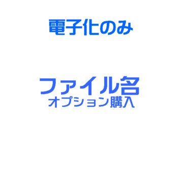 PDF自炊代行 ファイル名作成 オプション購入