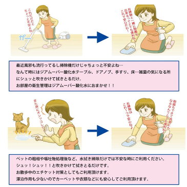 弱酸性次亜塩素酸水 ジアムーバー酸化水 詰め替え用2Lパック 200ppm