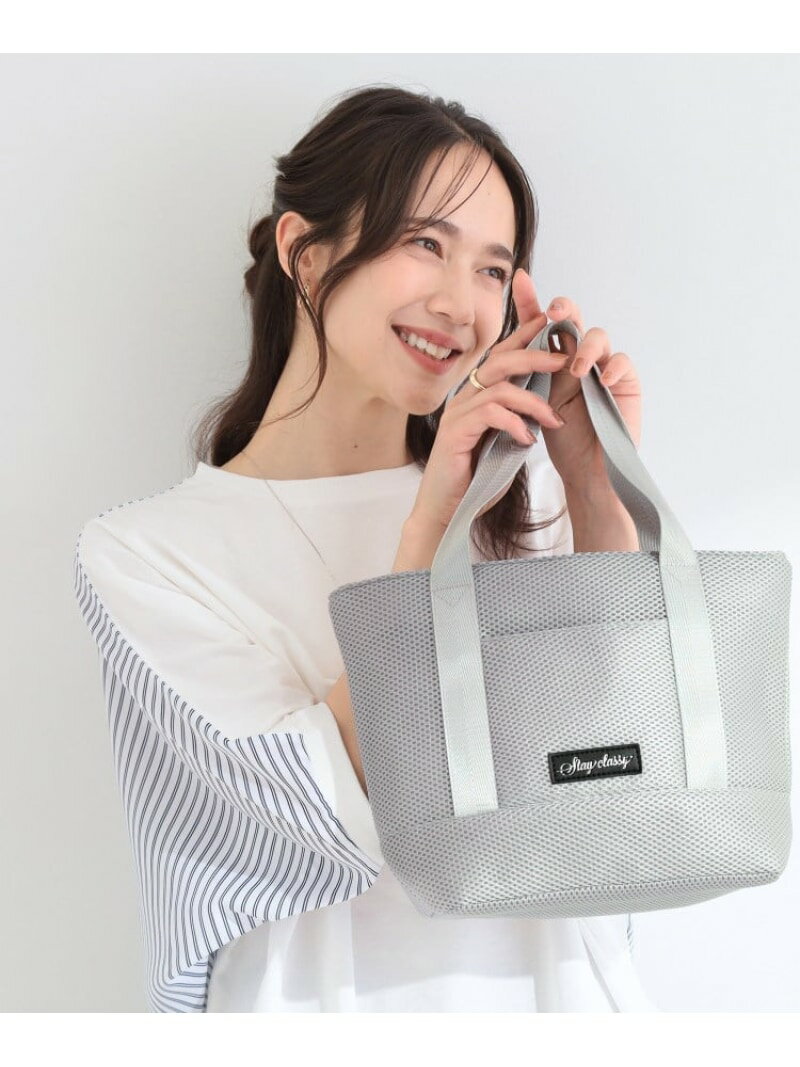 Rakuten - メッシュトートバッグ SHOO・LA・RUE シューラルー バッグ トートバッグ ブラック グレー[Rakuten Fashion]