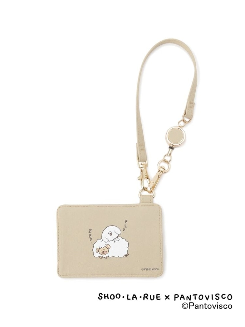 【SALE／10%OFF】【パントビスコ/ぺろち】イラストプリント 合皮パスケース SHOO・LA・RUE シューラル..