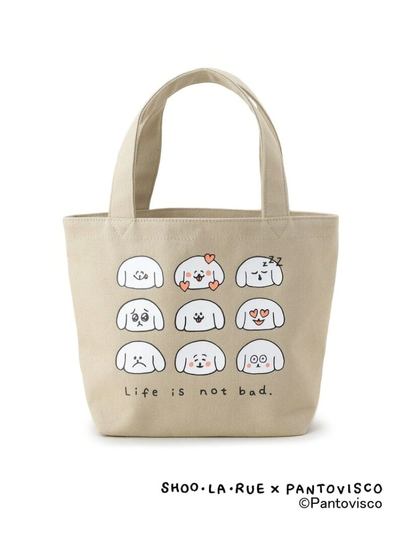 樂天商城 - 【SALE／10%OFF】【パントビスコ/ぺろち】ミニトートバッグ SHOO・LA・RUE シューラルー バッグ トートバッグ ベージュ ブルー【RBA_E】[Rakuten Fashion]