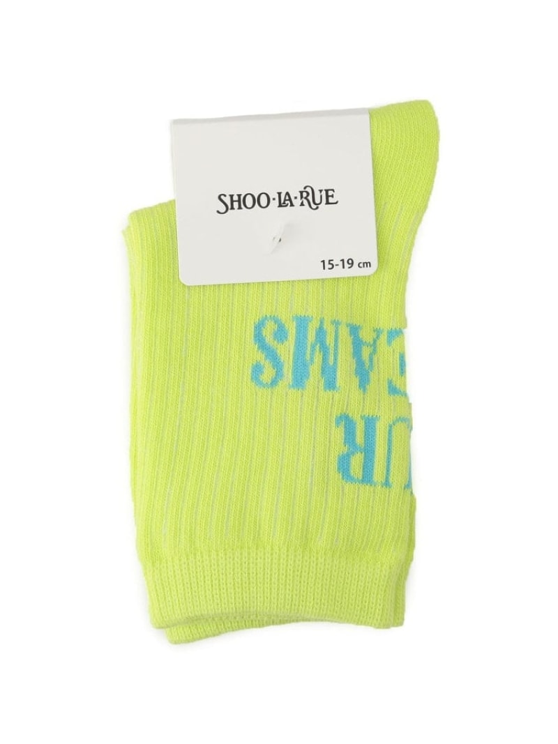 樂天商城 - バックロゴカラフルクルー丈ソックス SHOO・LA・RUE シューラルー 靴下・レッグウェア 靴下 グリーン ピンク オレンジ ネイビー ブルー[Rakuten Fashion]