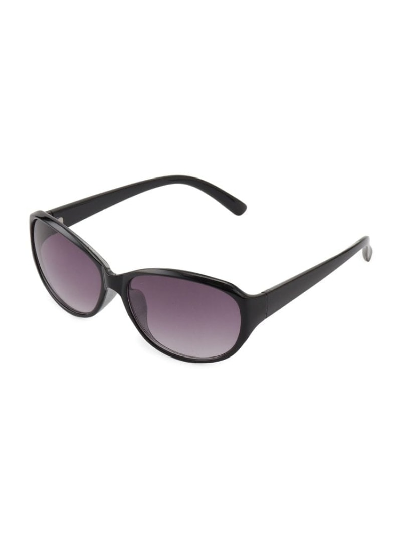 Rakuten - 【UVカット】ミドルサイズオーバルサングラス SHOO・LA・RUE シューラルー ファッション雑貨 サングラス レッド ブラック[Rakuten Fashion]