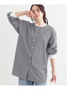 【SALE/35%OFF】【洗える/S-LL】リブでこなれ感 ゆるっと着られる ロングシャツ SHOO・LA・RUE シューラルー ワンピース・ドレス チュニッ...