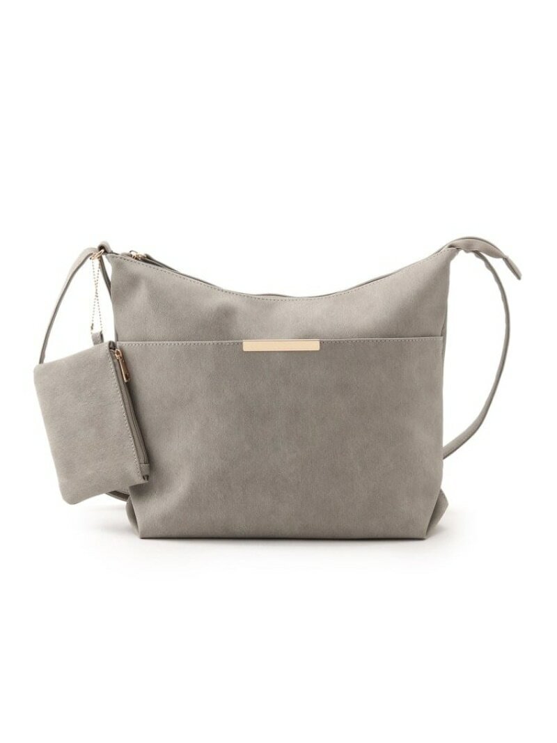 【SALE／10%OFF】【A4サイズ対応/ポーチ付き】シーズンレスで使える ダブルフェイス ショルダーバッグ SHOO・LA・RUE シューラルー バッグ ショルダーバッグ グレー ブラック イエロー ベージュ ピンク ブルー【RBA_E】[Rakuten Fashion]のサムネイル