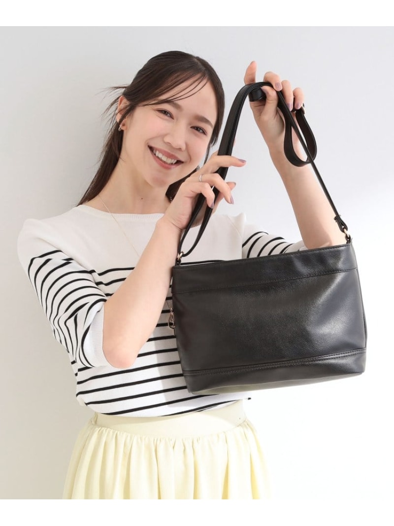 Rakuten - 【SALE／10%OFF】ヨコナガポケットショルダーバッグ SHOO・LA・RUE シューラルー バッグ ショルダーバッグ ブルー ブラック ベージュ【RBA_E】[Rakuten Fashion]