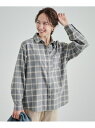 【SALE/30%OFF】【洗える】ネル起毛チェックシャツ SHOO・LA・RUE シューラルー トップス シャツ・ブラウス レッド グリーン グレー【RBA_...