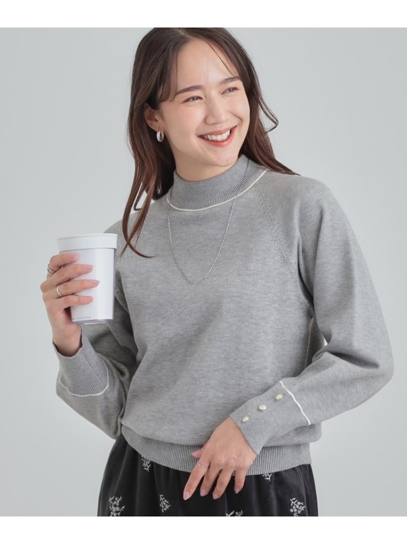 樂天商城 - 【SALE／25%OFF】【洗濯機可/吸湿発熱】チクチクしにくいもちもちハイネックニット SHOO・LA・RUE シューラルー トップス ニット ホワイト グレー グリーン イエロー ピンク ネイビー【RBA_E】[Rakuten Fashion]