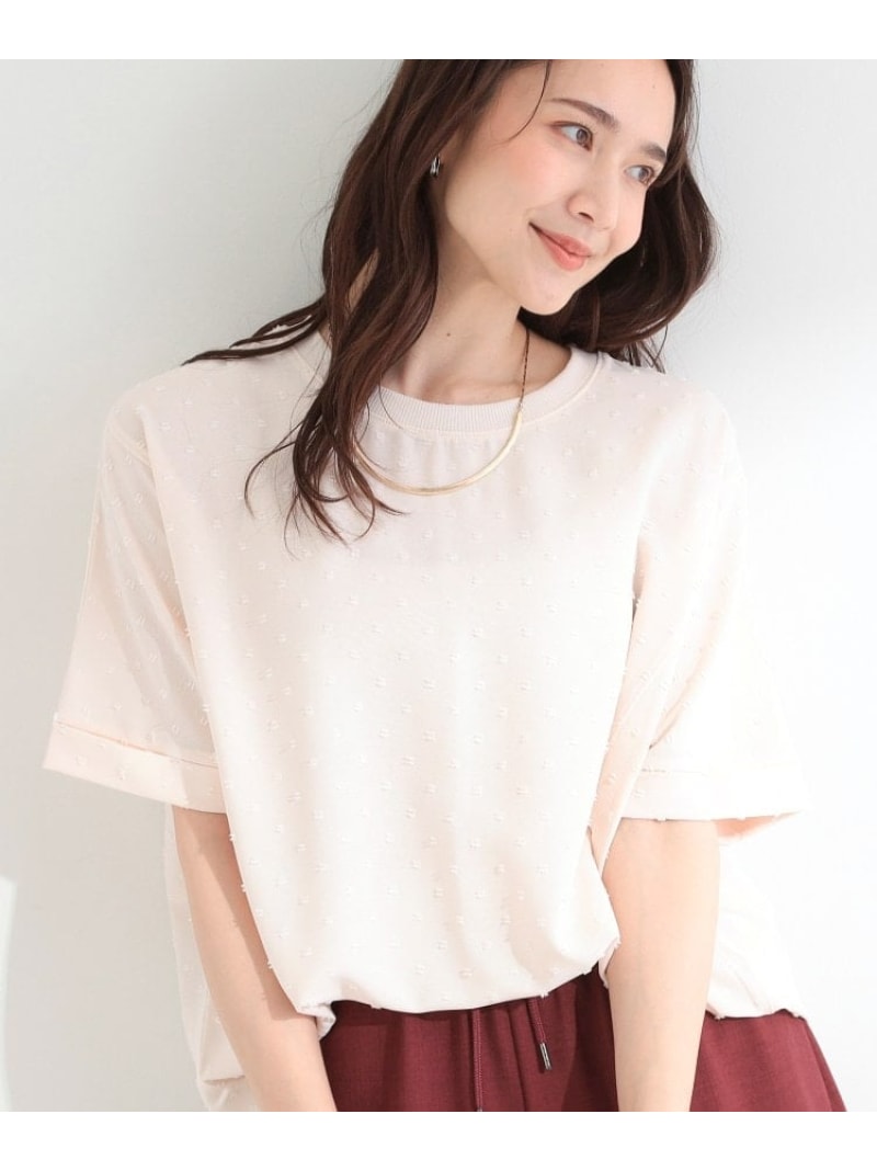 Rakuten - 【洗濯後しわになりにくい/体型カバー】ドビードットで上品に ドルマントップス SHOO・LA・RUE シューラルー トップス シャツ・ブラウス ブラック ホワイト イエロー ブルー[Rakuten Fashion]