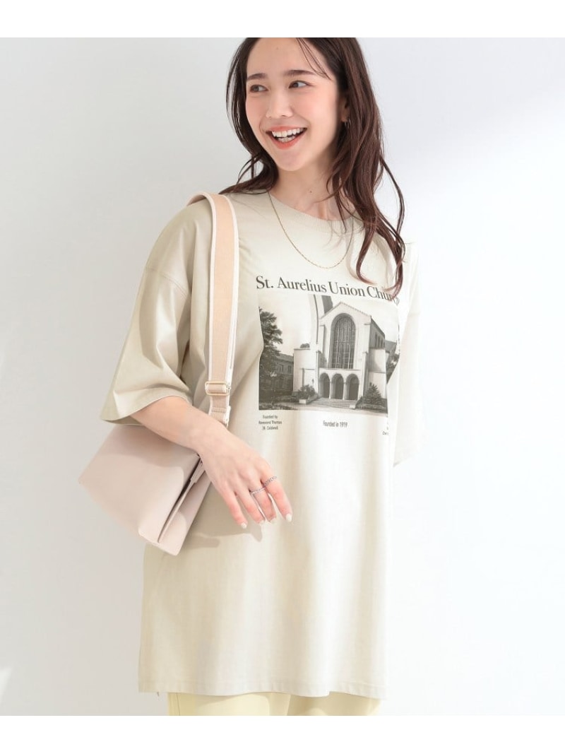 Rakuten - 【ひんやり】ゆるっと体型カバー BIGアソートTシャツ SHOO・LA・RUE シューラルー トップス カットソー・Tシャツ ベージュ ネイビー ピンク グレー[Rakuten Fashion]