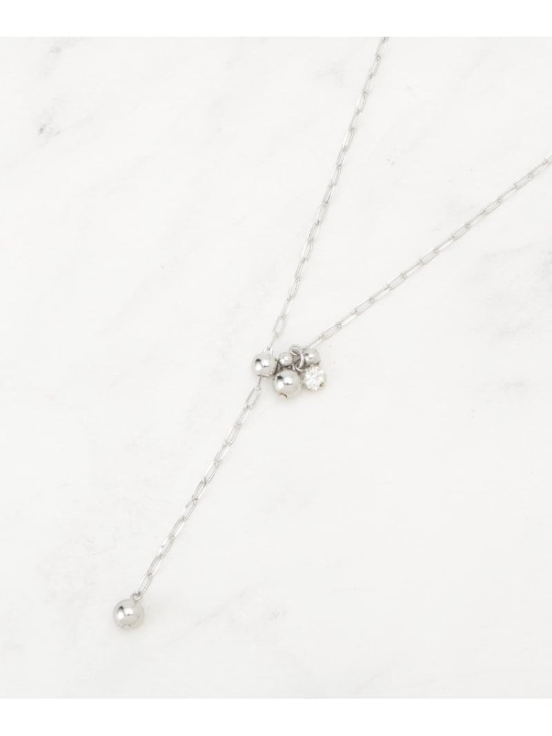 【SALE／20%OFF】【2WAY】楕円チェーンパヴェメタルネックレス SHOO・LA・RUE シューラルー アクセサリー・腕時計 ネックレス シルバー ブラック ゴールド【RBA_E】[Rakuten Fashion]