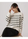 【SALE/30%OFF】【洗える】ラウンドネックボーダーニット SHOO・LA・RUE シューラルー トップス ニット ブラック ピンク ネイビー【RBA_E...