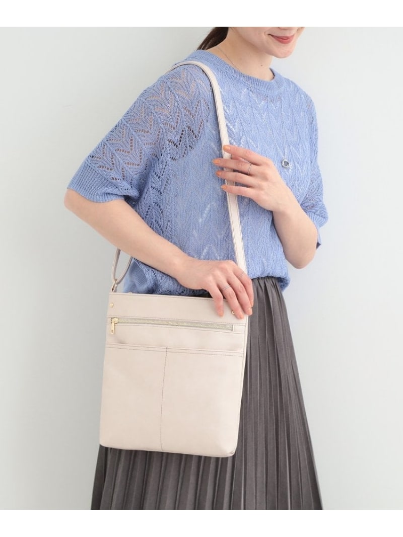 樂天商城 - 【SALE／10%OFF】【8ポケット/ギフトにも】すっきり見えのショルダーバッグ SHOO・LA・RUE シューラルー バッグ ショルダーバッグ グリーン ブラック ホワイト ブルー ベージュ イエロー【RBA_E】[Rakuten Fashion]
