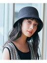 【SALE/50%OFF】チャーム付雑材ブレードバケハ SHOO・LA・RUE シューラルー 帽子 ハット ブラウン ベージュ ブラック【RBA_E】[Raku...