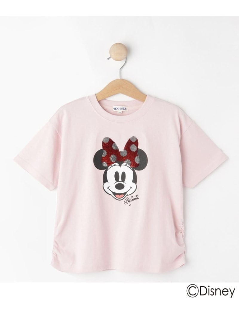 【SALE／20%OFF】【DISNEY】スパンコールTシャツ SHOO・LA・RUE シューラルー トップス カットソー・Tシャツ ピンク ブルー【RBA_E】[Rakuten Fashion]のサムネイル