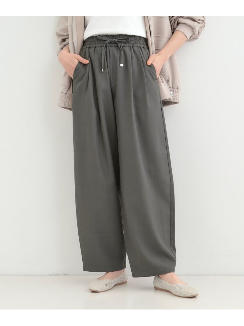 樂天商城 - 【SALE／10%OFF】【S-LL】タック入り バギーカーブパンツ SHOO・LA・RUE シューラルー パンツ その他のパンツ グレー【RBA_E】[Rakuten Fashion]