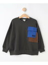 【SALE/10%OFF】【110-140cm】裏毛フラップポケットプルオーバー SHOO・LA・RUE シューラルー トップス スウェット・トレーナー グリー...
