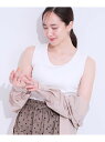 【SALE/35%OFF】カップ付きテレコタンクトップ SHOO・LA・RUE シューラルー トップス アンサンブル ブラック グレー ホワイト【RBA_E】[...