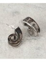 【SALE/50%OFF】お顔回りも涼し気に クリアカーブピアス SHOO・LA・RUE シューラルー アクセサリー・腕時計 ピアス ベージュ グレー ブラウン...