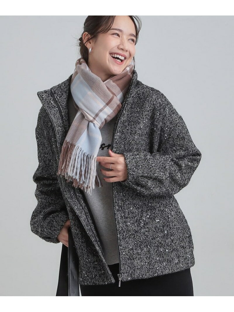 【SALE／30%OFF】スタンドツイードブルゾン SHOO・LA・RUE シューラルー ジャケット・アウター ブルゾン・ジャンパー ブラック【RBA_E】【送料無料】[Rakuten Fashion]