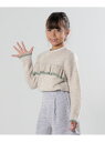 【SALE/30%OFF】【110-140cm】胸元フリルふわふわニット SHOO・LA・RUE シューラルー トップス ニット ピンク ベージュ【RBA_E】...