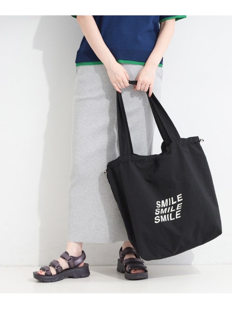Rakuten - ロゴプリントトートバッグ SHOO・LA・RUE シューラルー バッグ トートバッグ ブラック ベージュ ピンク【先行予約】*[Rakuten Fashion]