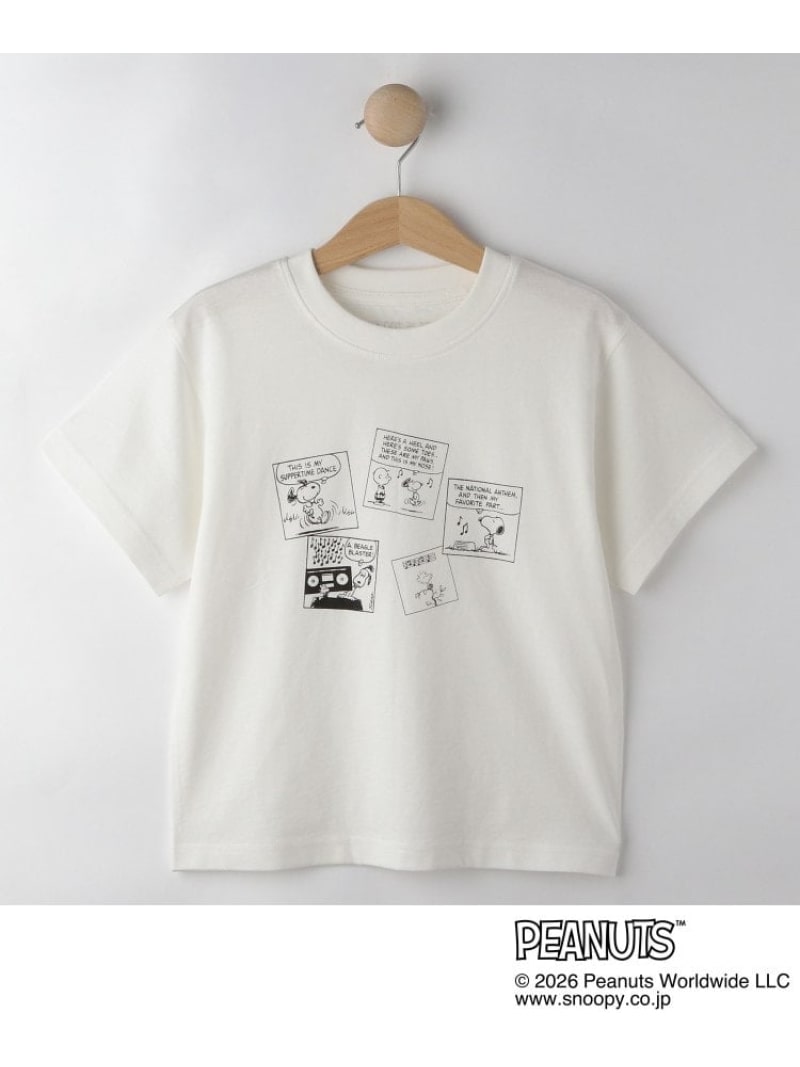 Rakuten - 【PEANUTS/ひんやり/親子リンク】プリントTシャツ SHOO・LA・RUE シューラルー トップス カットソー・Tシャツ ホワイト グレー ブラック【先行予約】*[Rakuten Fashion]