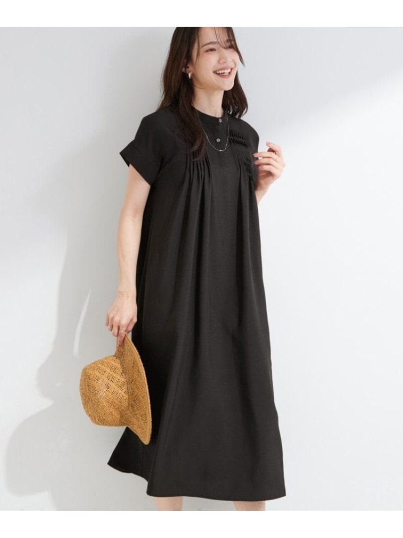 樂天商城 - 【S-LL/洗濯機可】ピンタックデザインがサマ見え Aラインワンピース SHOO・LA・RUE シューラルー ワンピース・ドレス その他のワンピース・ドレス ブラック【先行予約】*【送料無料】[Rakuten Fashion]