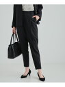 【S-3L/洗える/通勤/セレモニーにも】ダブルクロス プルオンテーパードパンツ【CIRCRIC】 SHOO・LA・RUE シューラルー パンツ その他のパンツ...