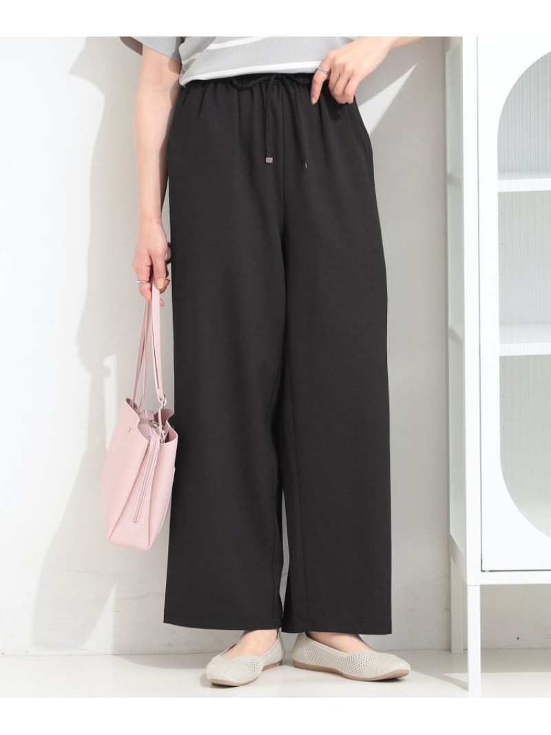 Rakuten - 【SALE／30%OFF】【ひんやり/UV/S-LL/洗濯機可】さらり快適 イージーワイドパンツ SHOO・LA・RUE シューラルー パンツ その他のパンツ ベージュ ブラウン ブラック【RBA_E】[Rakuten Fashion]