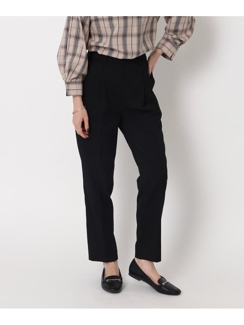 【SALE／10%OFF】ストレッチ テーパードパンツ【CIRCRIC】 SHOO・LA・RUE シューラルー パンツ その他のパンツ ブラック ブラウン【RBA_E】[Rakuten Fashion]