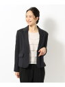 【SALE/20%OFF】【S-3L/手洗い可/ストレッチ】モックロディテーラードジャケット SHOO・LA・RUE シューラルー ジャケット・アウター テーラ...