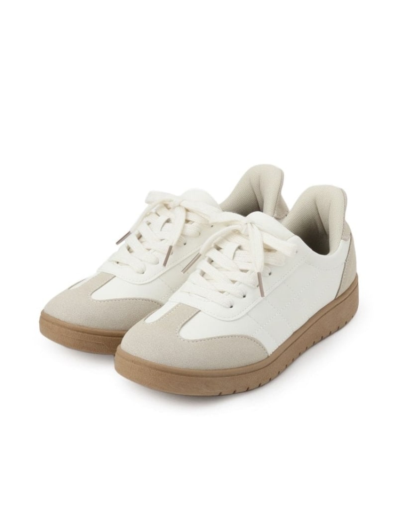 樂天商城 - 【SALE／15%OFF】【片手ではける】シンプルスニーカー SHOO・LA・RUE シューラルー シューズ・靴 スニーカー ブラック シルバー ホワイト【RBA_E】【送料無料】[Rakuten Fashion]