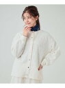 【SALE/20%OFF】【セットアップ可】キルトカーディガン SHOO・LA・RUE シューラルー トップス カーディガン ベージュ ブラック ホワイト【RB...