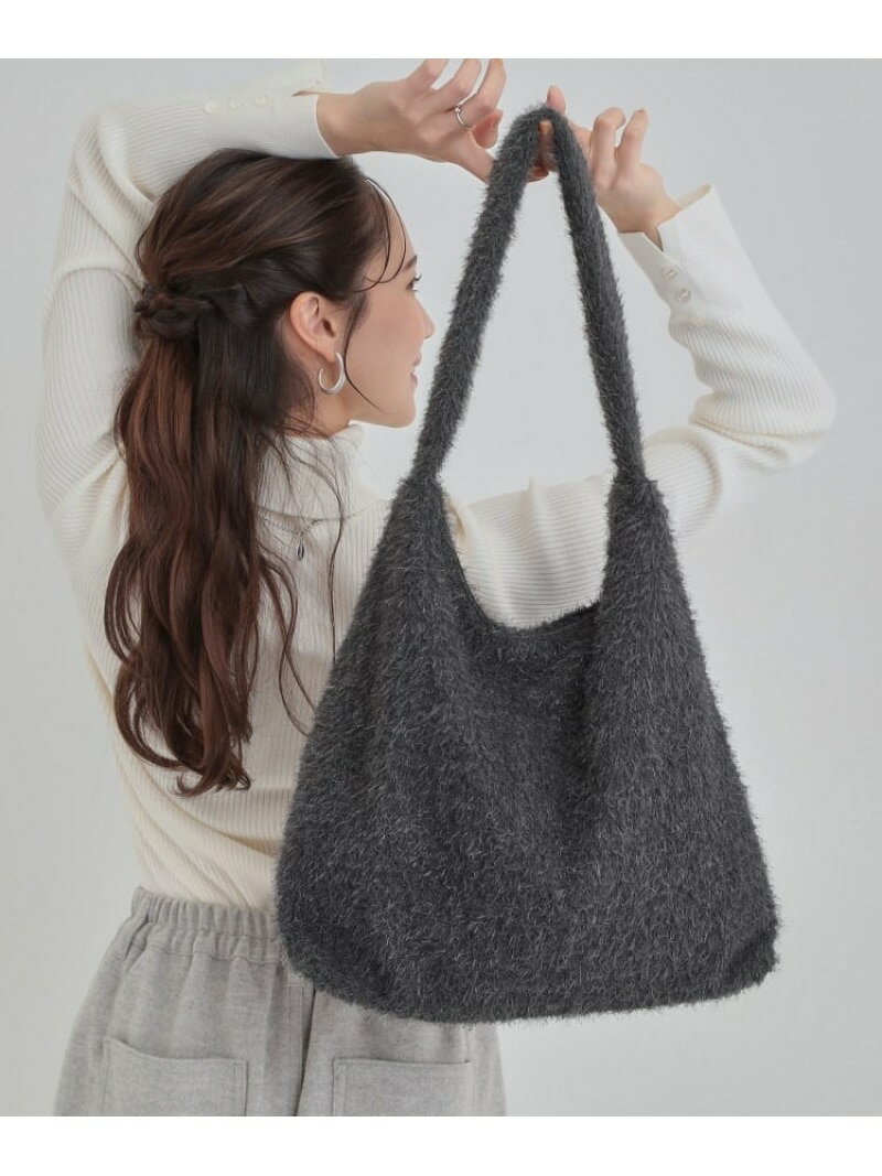 ラメトートバッグ SHOO・LA・RUE シューラルー バッグ トートバッグ グレー ブラック[Rakuten Fashion]