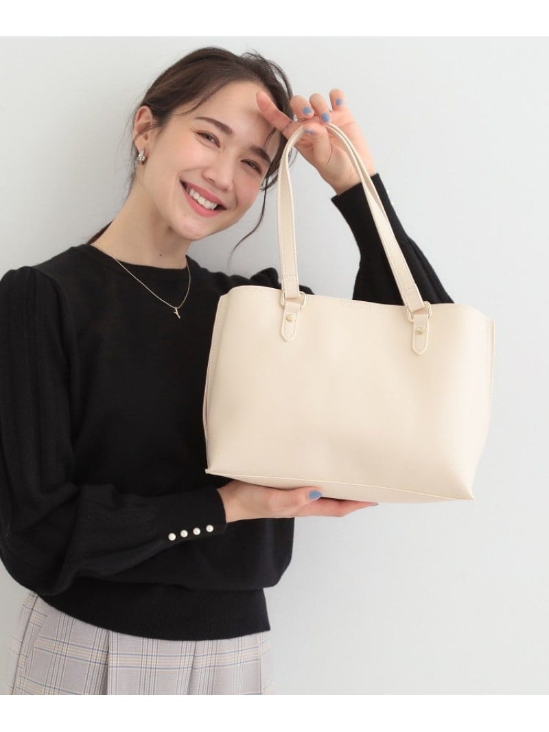 Rakuten - 【SALE／30%OFF】【2WAY】さりげないサイド配色がポイント きれいめトートバッグ SHOO・LA・RUE シューラルー バッグ トートバッグ ホワイト ブラック【RBA_E】[Rakuten Fashion]